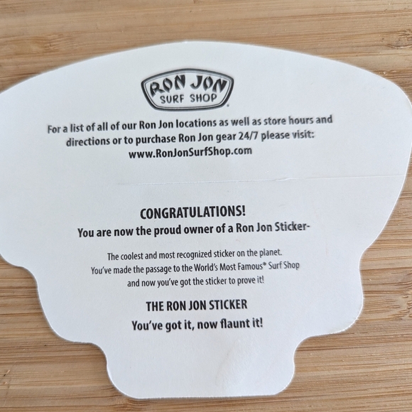 Ron Jon Surf Shop Key West Florida Decal Sticker - Picture 2 of 2